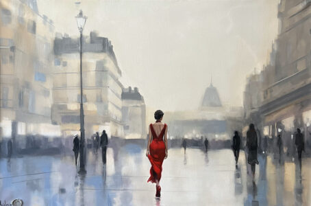 A Day in Paris, Isadora, 30" X 46"