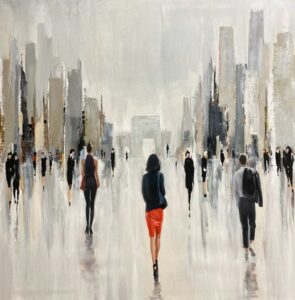 painting of people outside