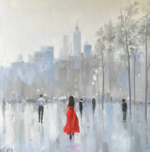 Rendezvous, 40" X 40"